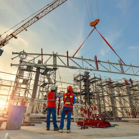 Construction worker truss installation Basalt Fiber Suppliers | Basalt Fiber Manufacturers