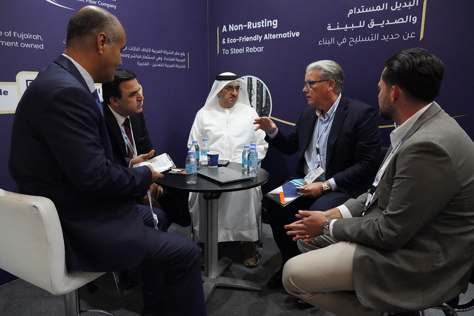 الابتكار والاستدامة يتجسدان في جناح الشركة العربية لألياف البازلت في معرض السعودية للبناء